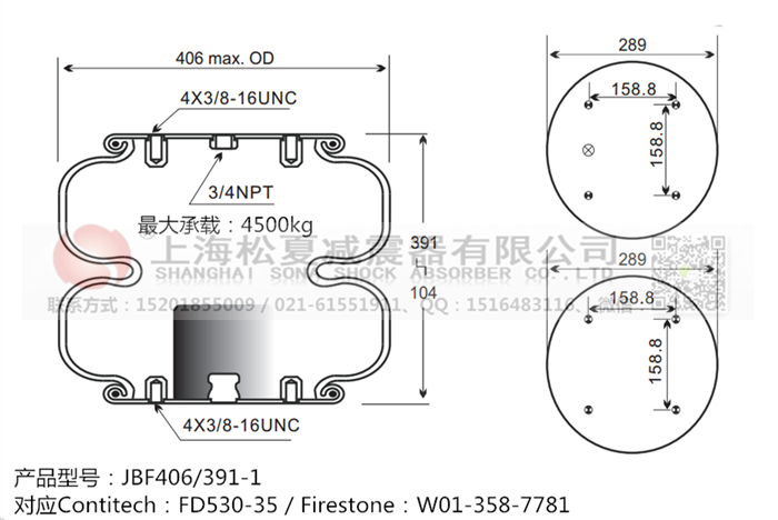 JBF406/391-2橡膠<a href='http://www.yhhd555.cn/' target='_blank'><u>空氣彈簧</u></a>